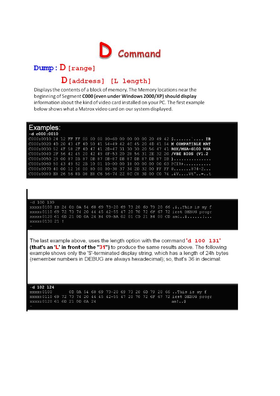 Debug Commands Pdf - معالجات دقيقة - Muhadharaty