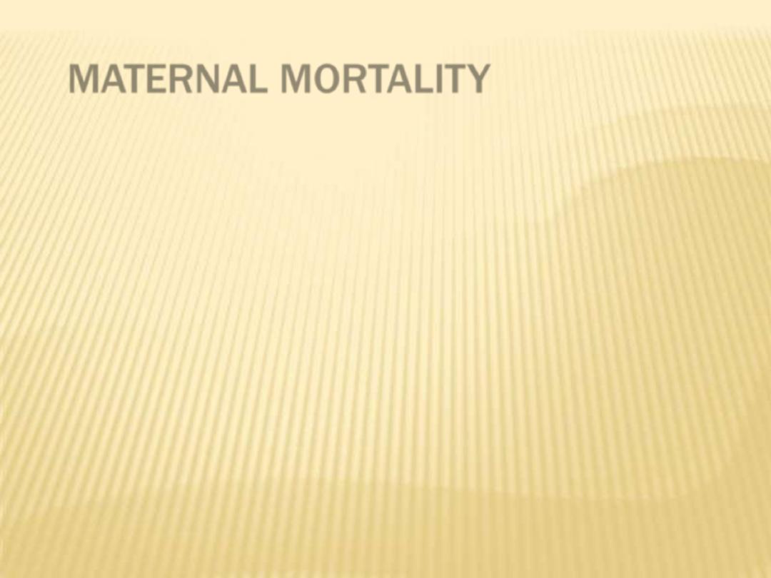 dissertation on maternal mortality